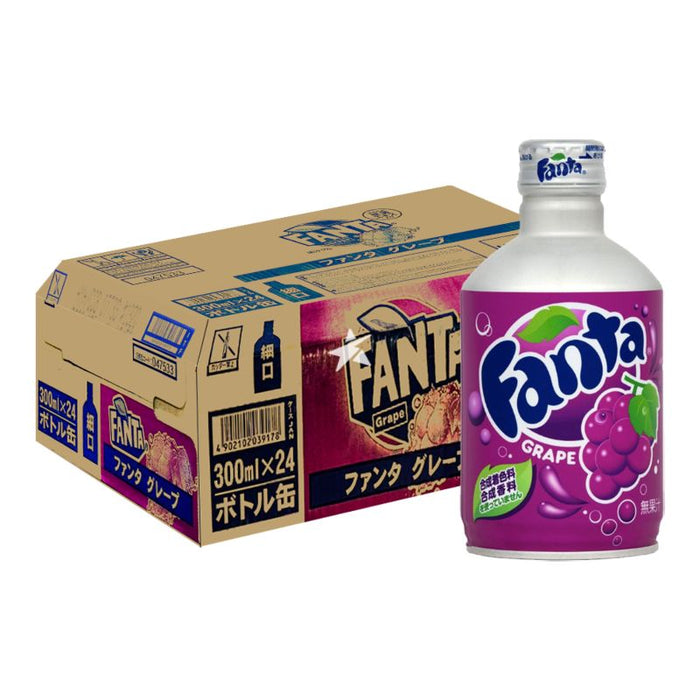 Fanta Grape Aluminium Bottle (Japan Import) – Case (24 × 300 ml) | Wholesale Soft Drinks