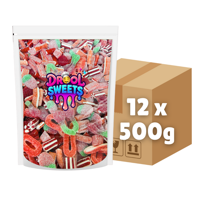 Drool Sweets – Red Mix (Case of 12 × 500 g) | Wholesale Pick ‘n’ Mix Confectionery