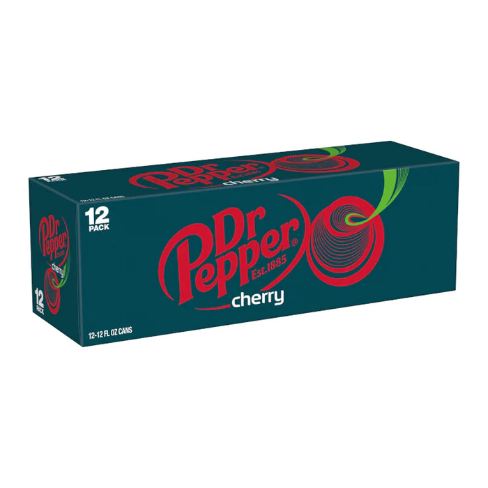 Dr Pepper Cherry (USA Import) – Case (12 × 355 ml Cans) | Wholesale Soft Drinks