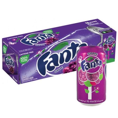 Fanta Grape (USA Import) – Case (12 × 355 ml Cans) | Wholesale Soft Drinks