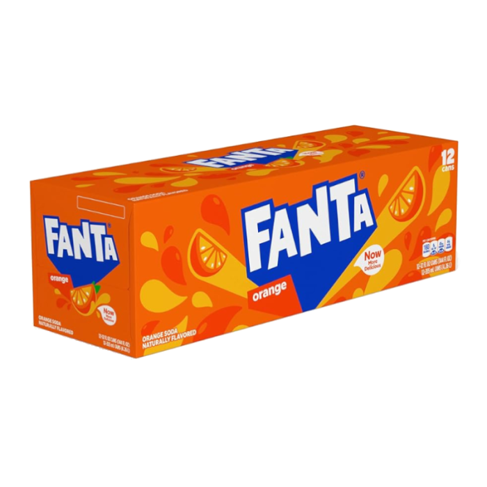 Fanta Orange (USA Import) – Case (12 × 355 ml Cans) | Wholesale Soft Drinks