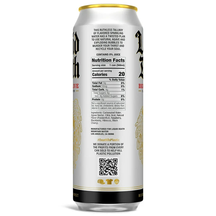 Liquid Death Mountain Water – Full Pallet (154 Cases of 12 x 500ml Cans)