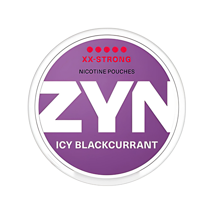 Zyn Nicotine Pouches – Icy Blackcurrant XX Strong [12.5mg] (Case of 5)