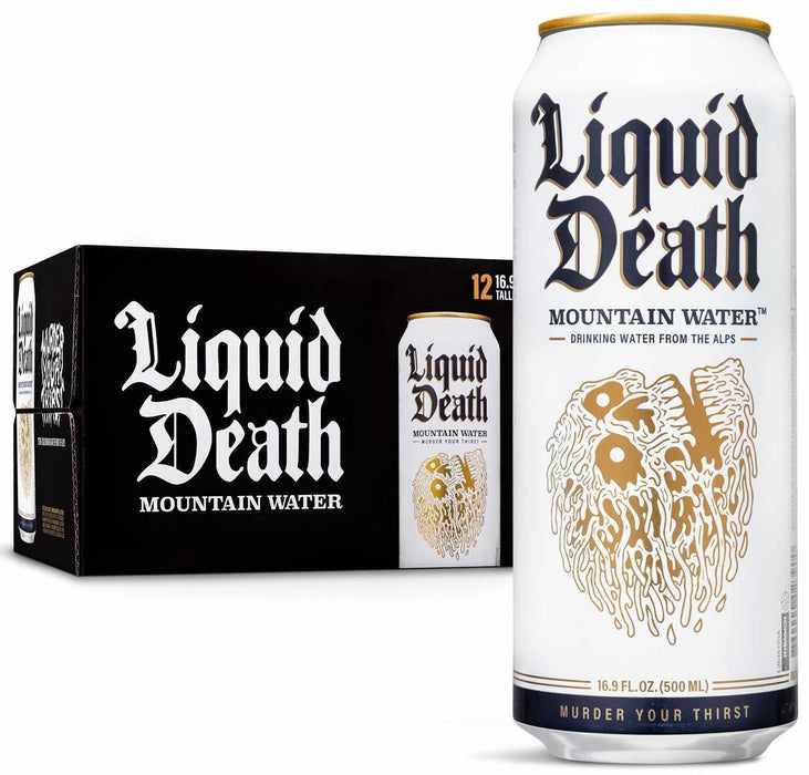 Liquid Death Mountain Water – Full Pallet (154 Cases of 12 x 500ml Cans)