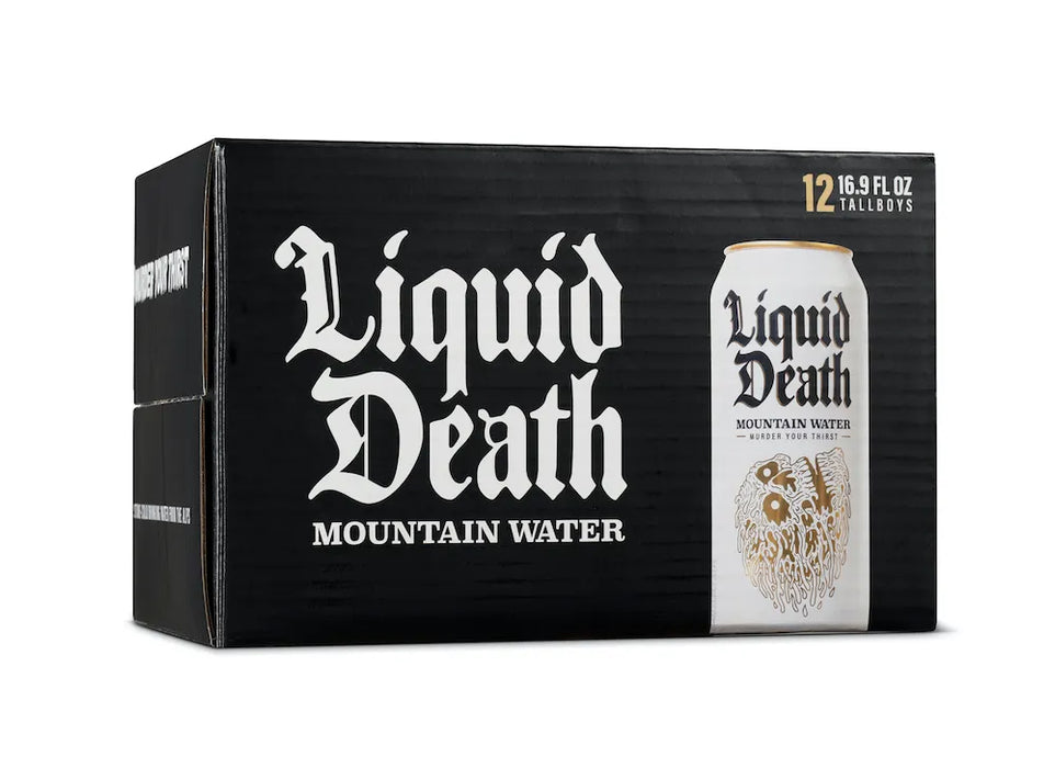 Liquid Death Mountain Water – Full Pallet (154 Cases of 12 x 500ml Cans)