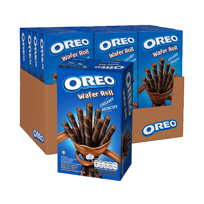 Oreo Wafer Roll Chocolate – Case (20 × 54 g Boxes) | Wholesale Biscuits & Snacks