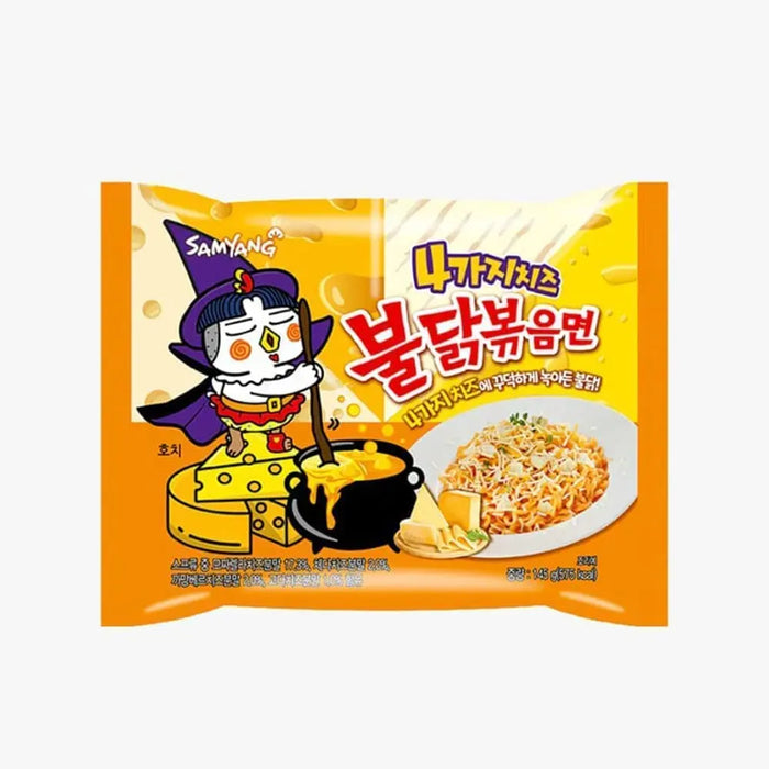 Samyang Buldak Quattro Cheese Ramen – Case (8 × 5 × 120 g) | Korean Spicy Instant Noodles