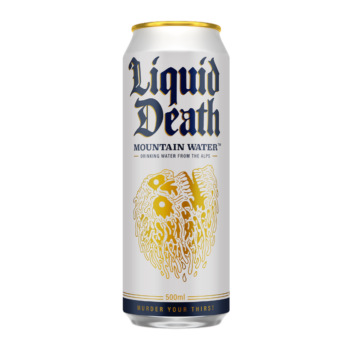 Liquid Death Mountain Water – Full Pallet (154 Cases of 12 x 500ml Cans)